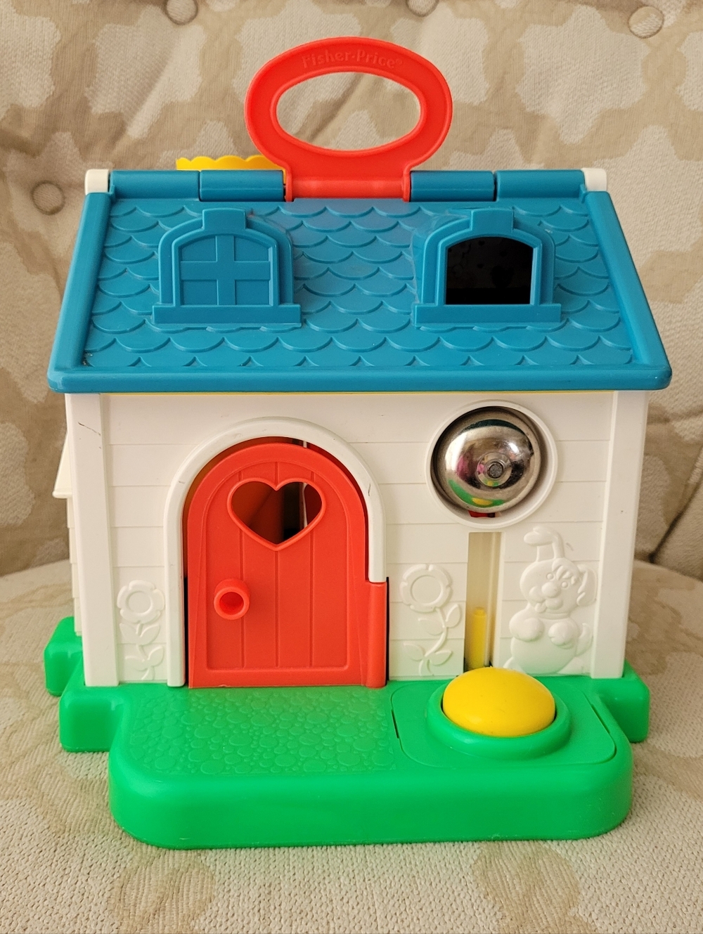VINTAGE FISHER PRICE DISCOVERY COTTAGE BLUE ROOF 1989 (?) LITTLE PEOPLE
